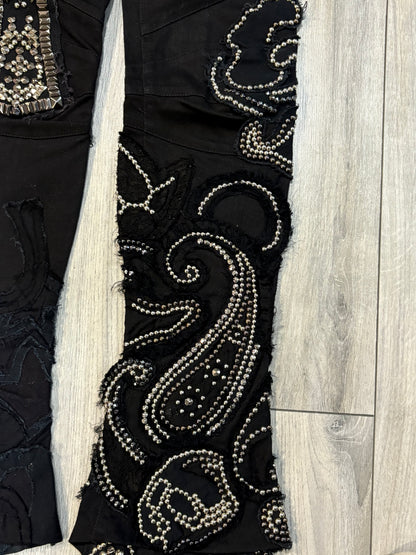 Balmain SS09 Ankh Studded Flares