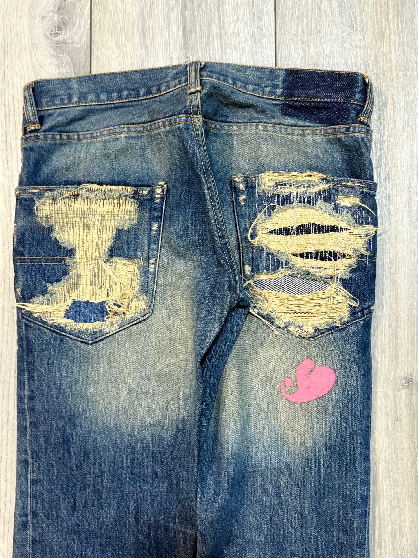 Undercover AW05 Arts and Crafts Heart Denim