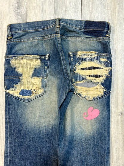 Undercover AW05 Arts and Crafts Heart Denim