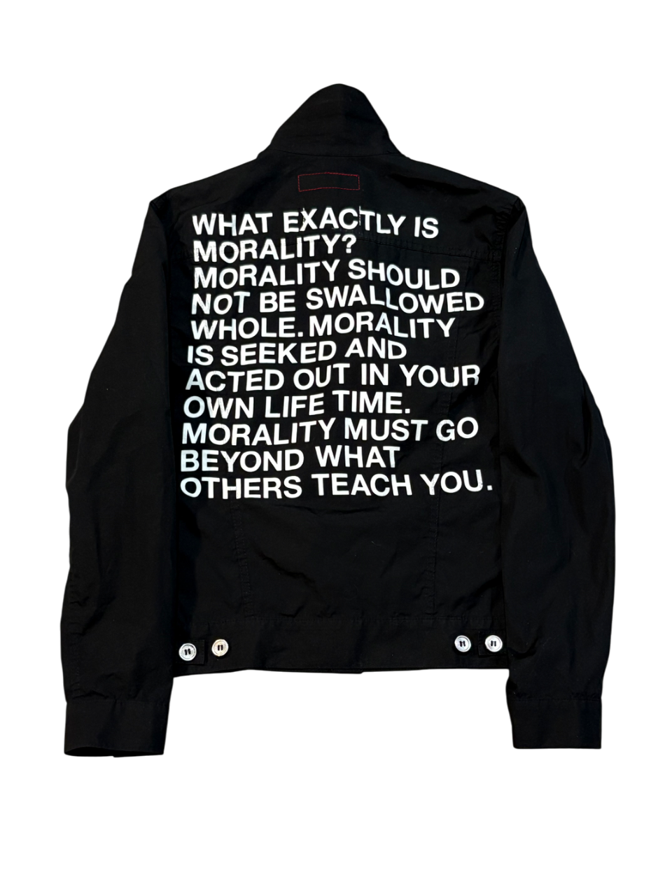 Junya Watanabe CDG SS10 Morality Poem Trucker Jacket
