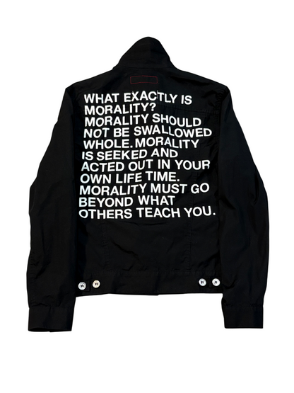Junya Watanabe CDG SS10 Morality Poem Trucker Jacket