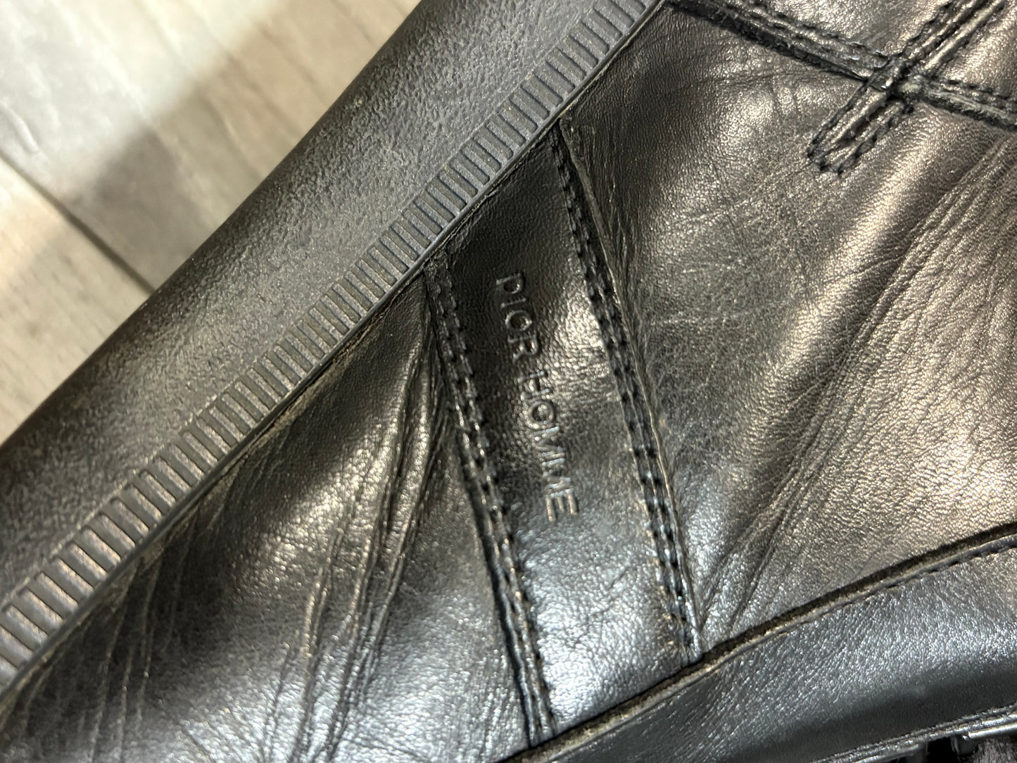 Dior Homme SS04 Black Strip Sneakers