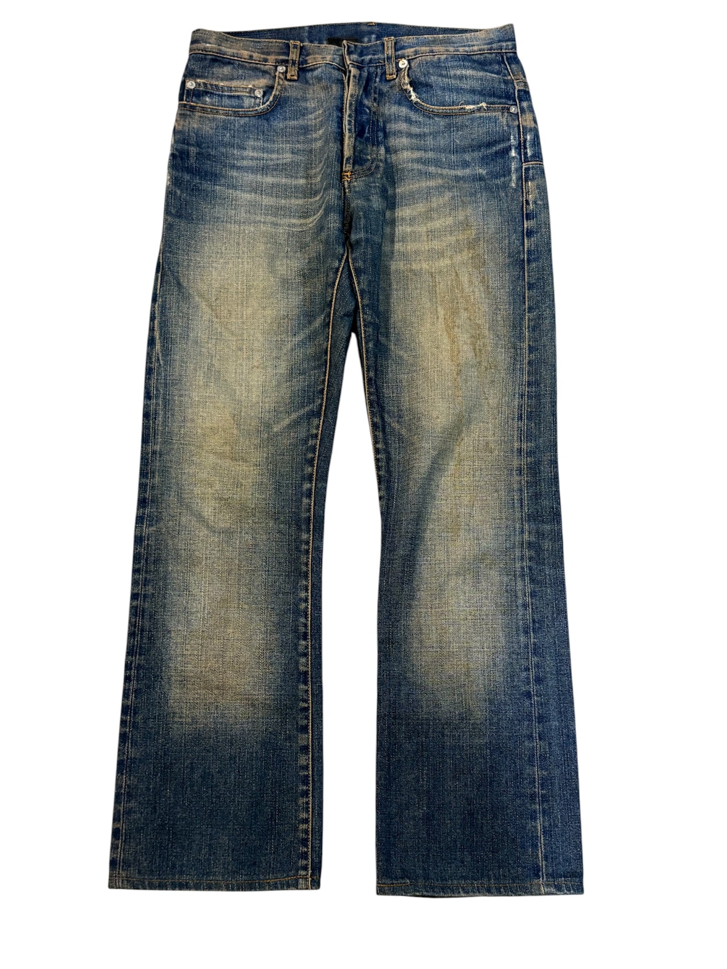 Dior Homme AW05 Rust Zipper Bootcut Denim