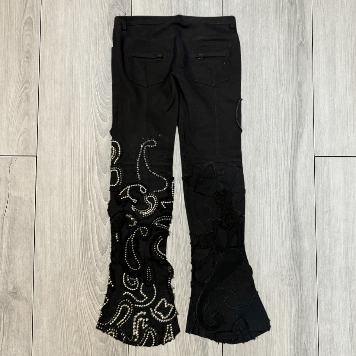 Balmain SS09 Ankh Studded Flares