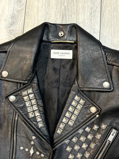 Saint Laurent Pairs AW16 Palladium Studded Leather Jacket
