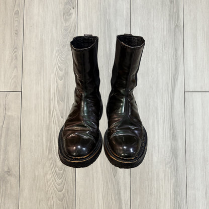 Dior Homme AW08 Patent Leather Green Glitter Boots