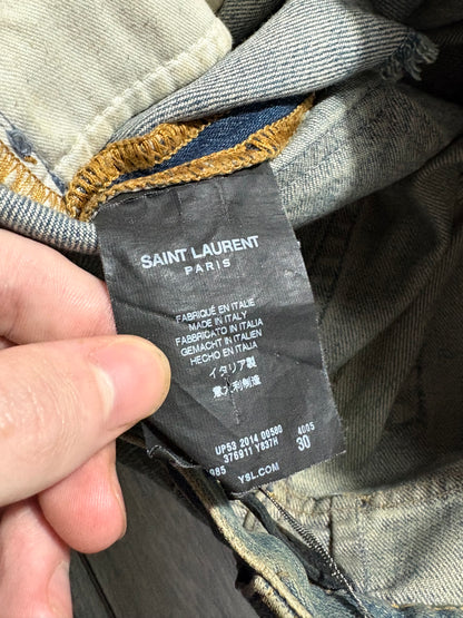 Saint Laurent Paris SS15 Knife Slit D02 Denim