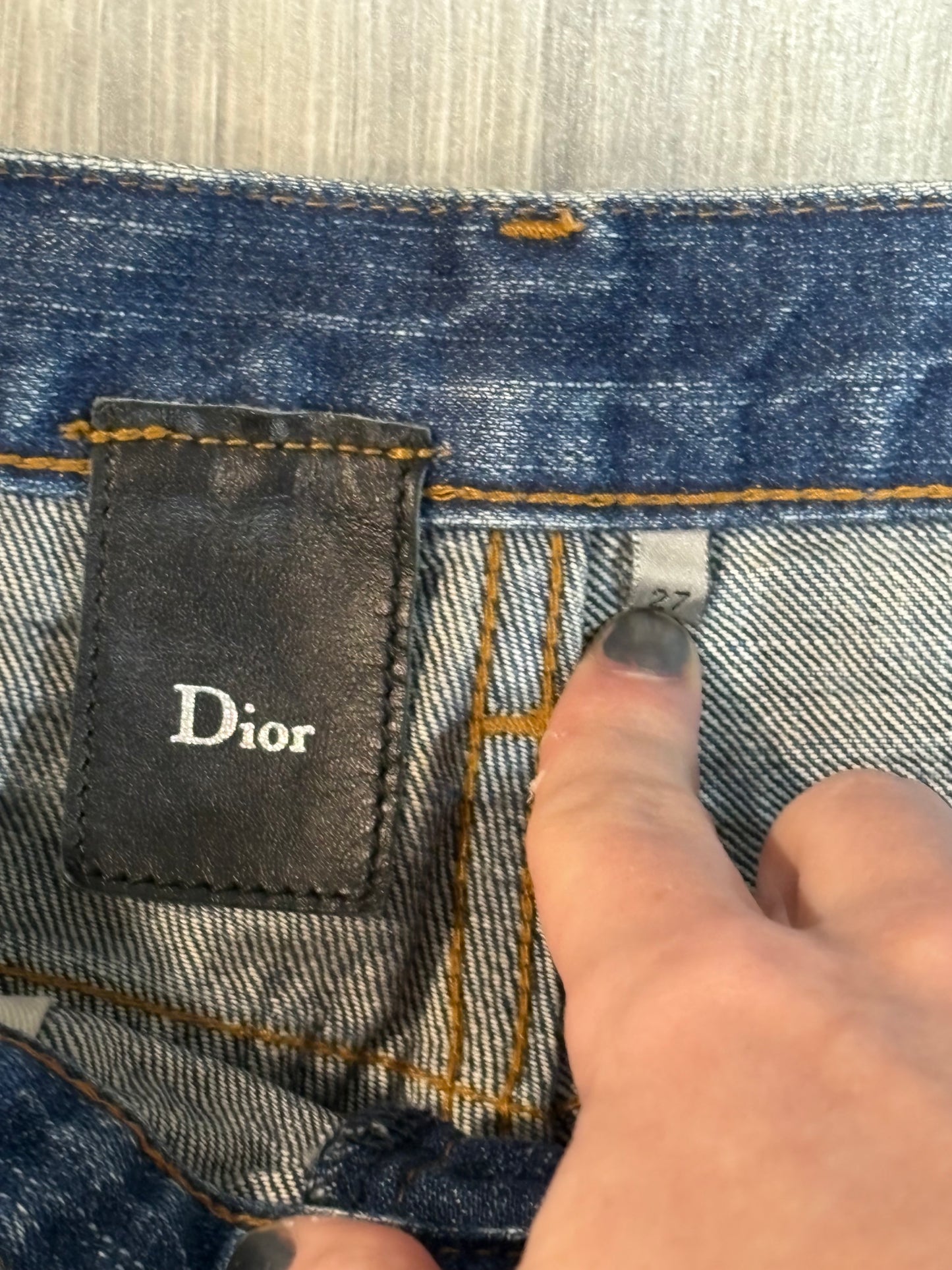Dior Homme AW05 Rust Clawmark Denim