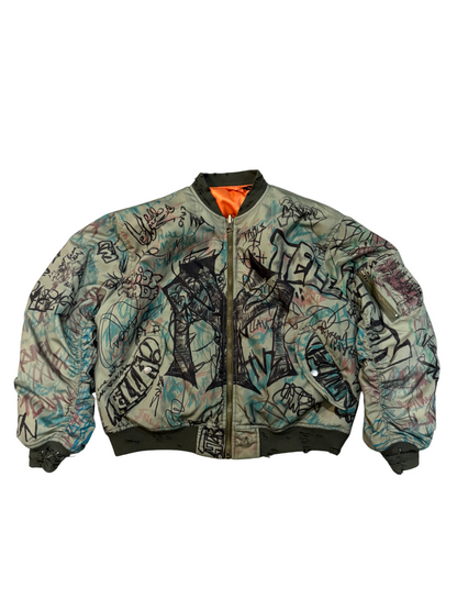 Mowalola Graffiti Bomber Jacket