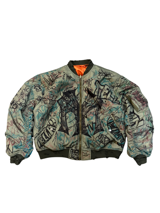 Mowalola Graffiti Bomber Jacket