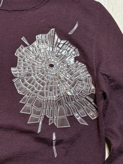 Dior Homme AW08 Rouge Broken Heart Sweater