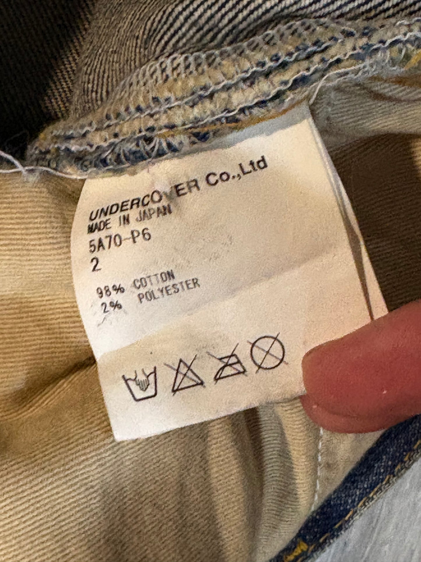 Undercover AW05 Arts & Crafts Heart Boro Denim