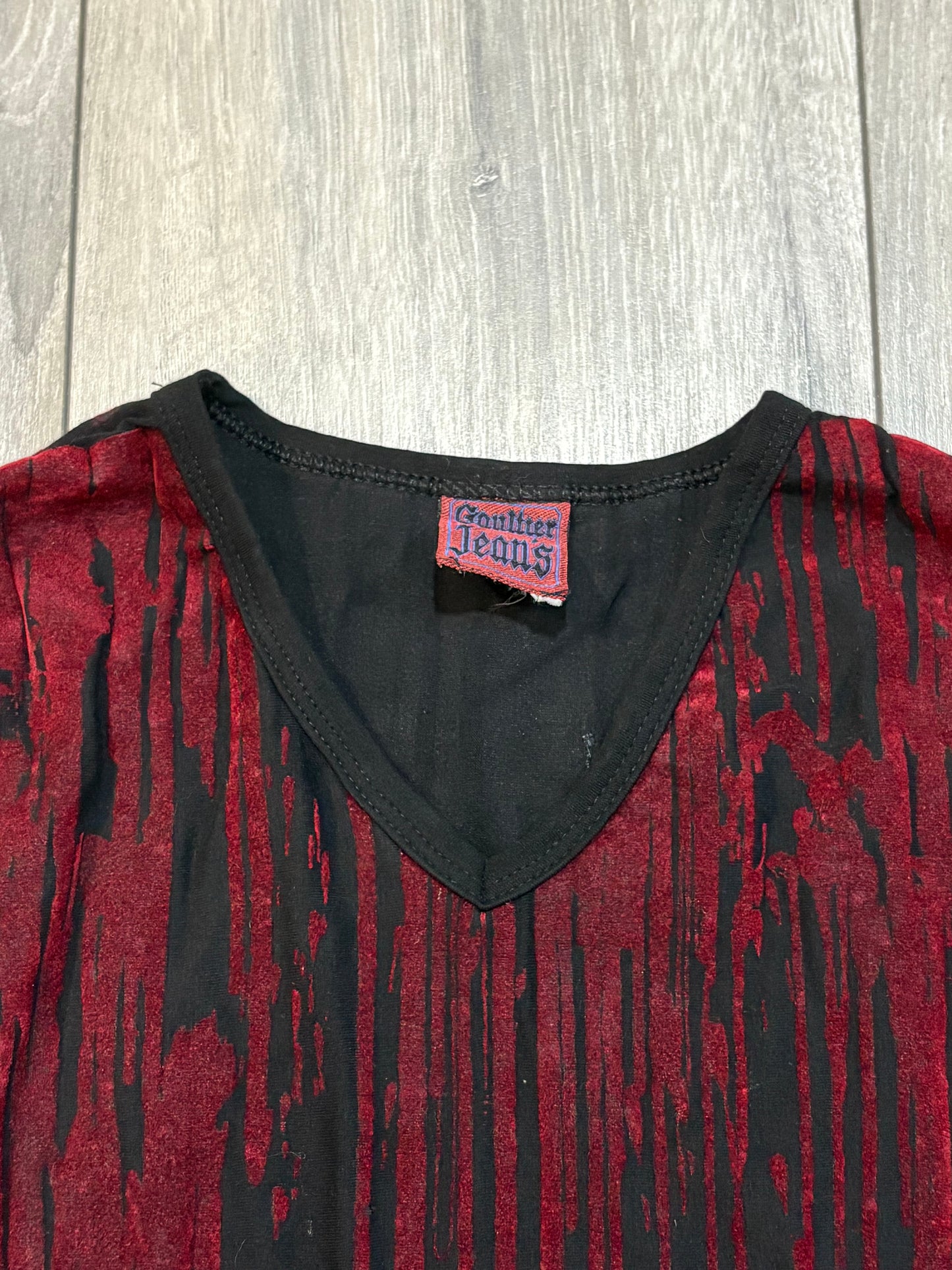 Jean Paul Gaultier AW98 Blood Drip Mesh Top