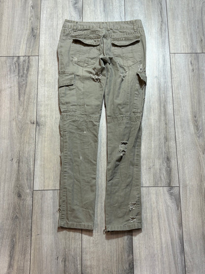 Balmain SS10 Bullet Cargo Zipper Pants