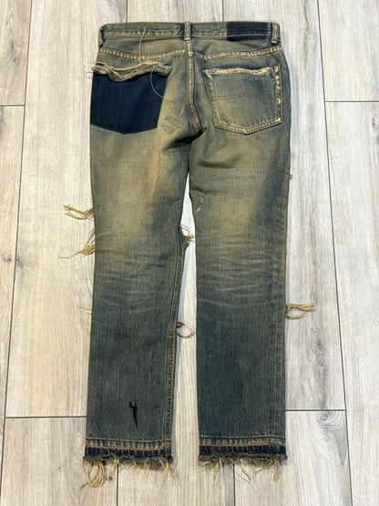 Undercover AW04 Red Yarn Denim