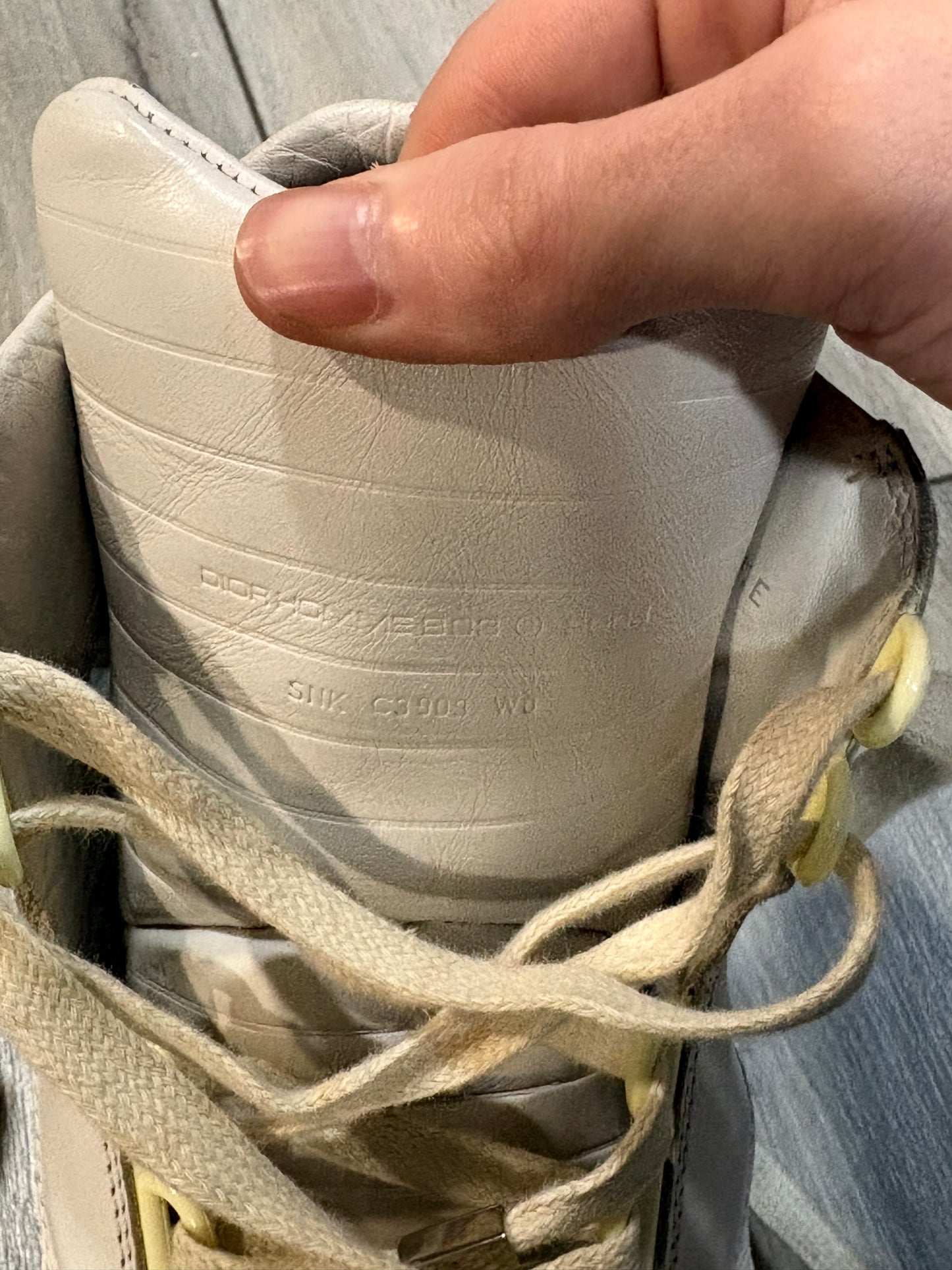 Dior Homme SS04 White Strip Sneakers