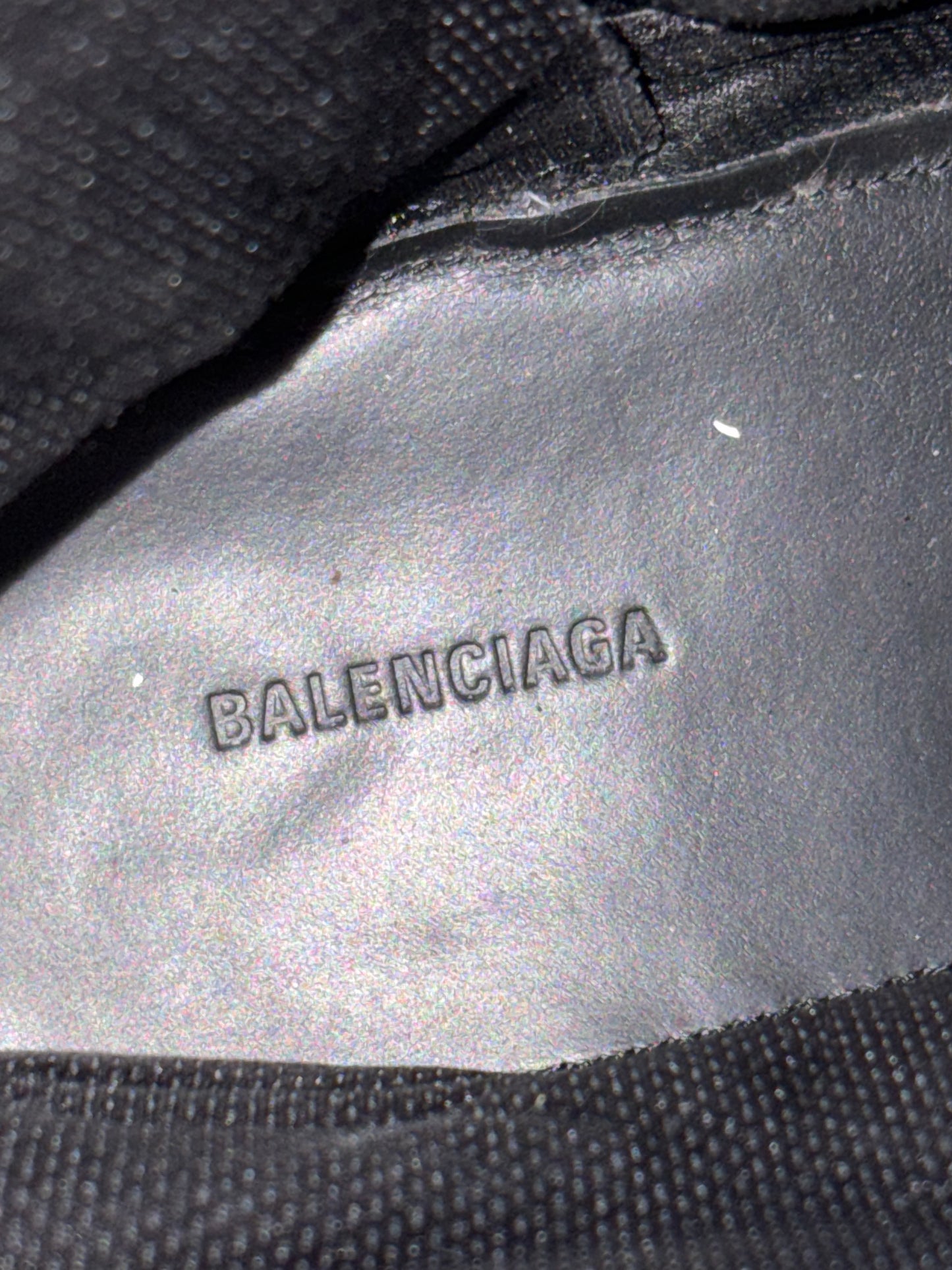 Balenciaga Distressed Canvas Strike Boots