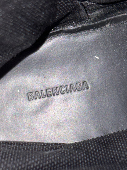 Balenciaga Distressed Canvas Strike Boots