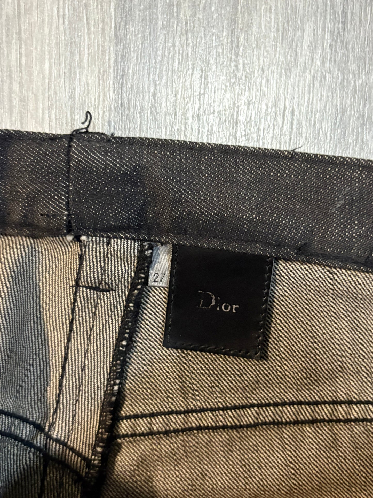 Dior Homme AW04 VOTC Black Luster Denim