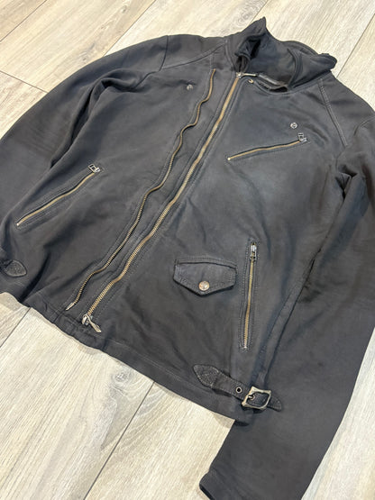 14th Addiction Flared Sleeve Dual Zipper Biker Zip Up