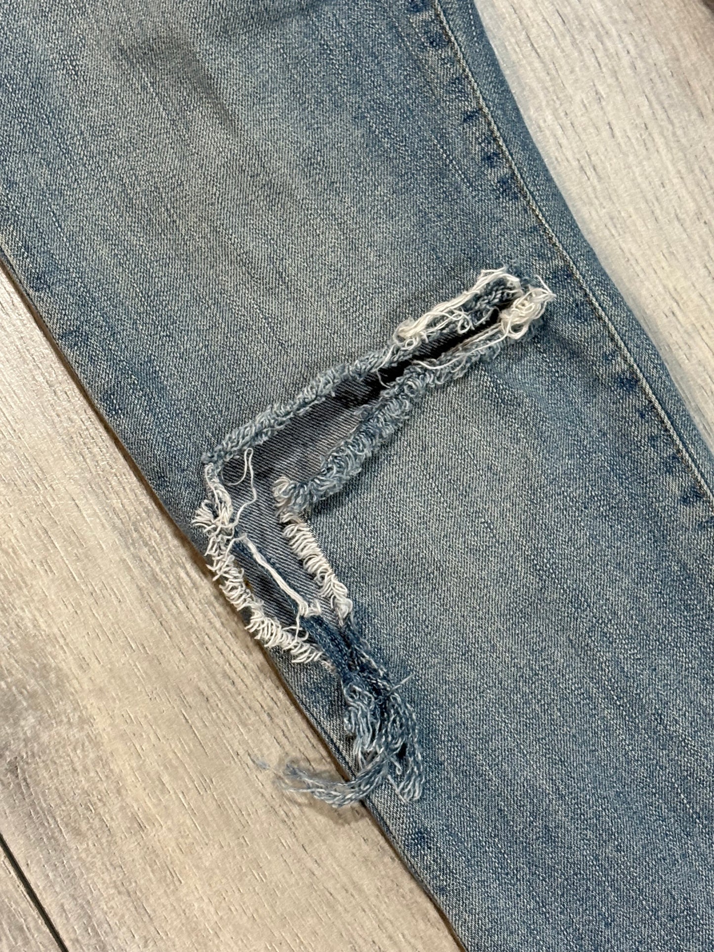 Saint Laurent Paris FW15 Distressed Denim
