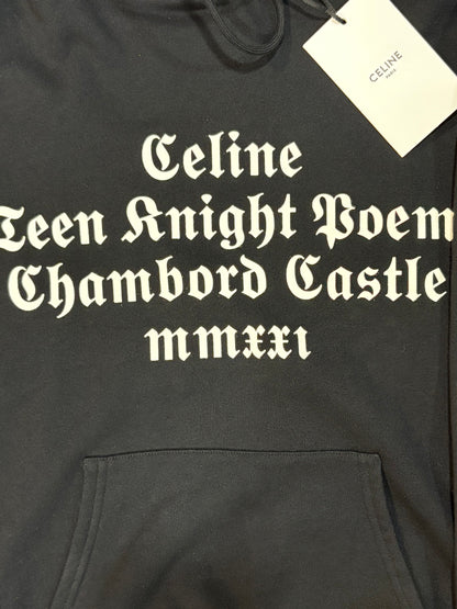 Celine AW21 Teen Knight Poem Hoodie