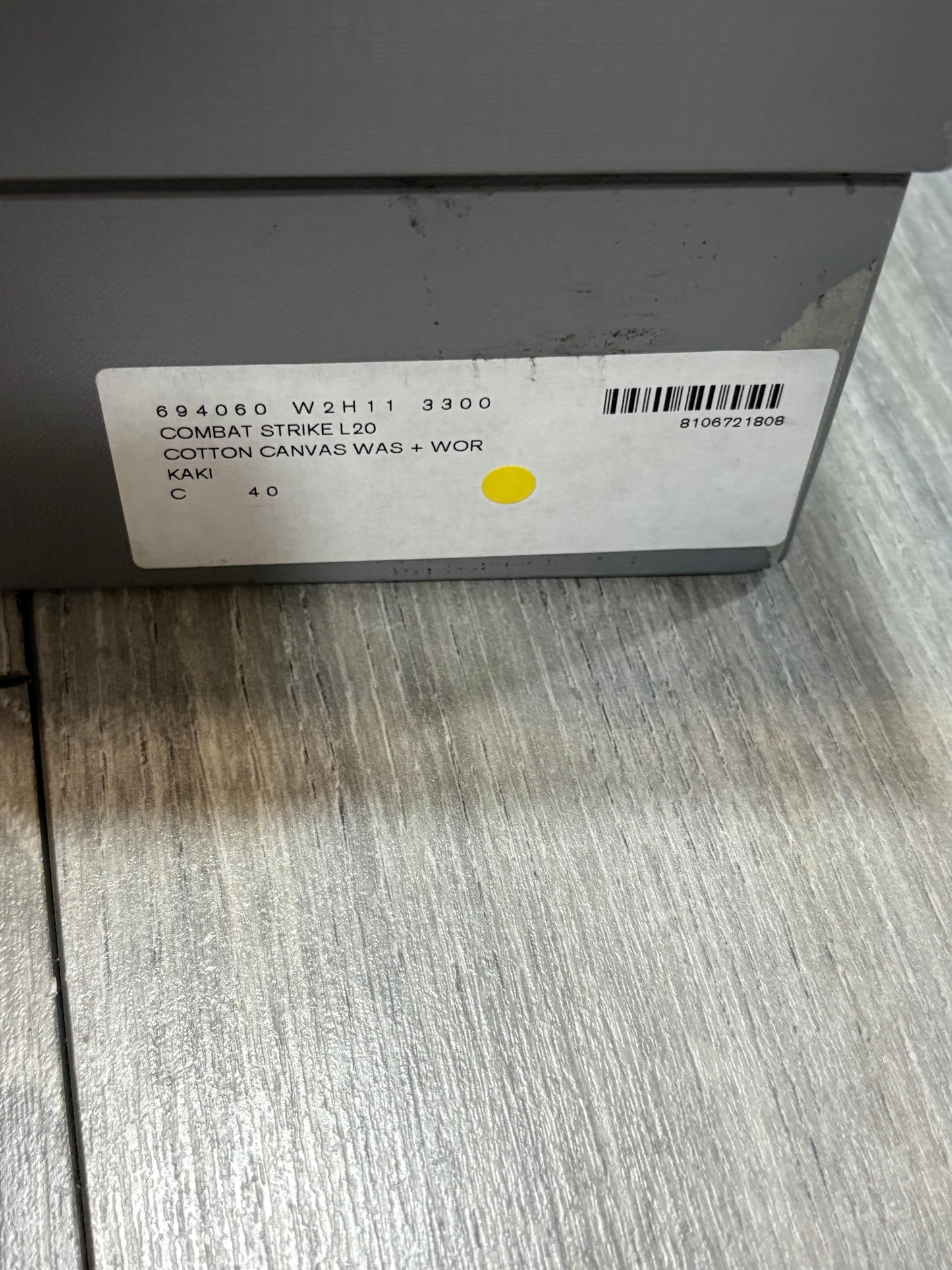 Balenciaga Distressed Canvas Khaki Green Boots