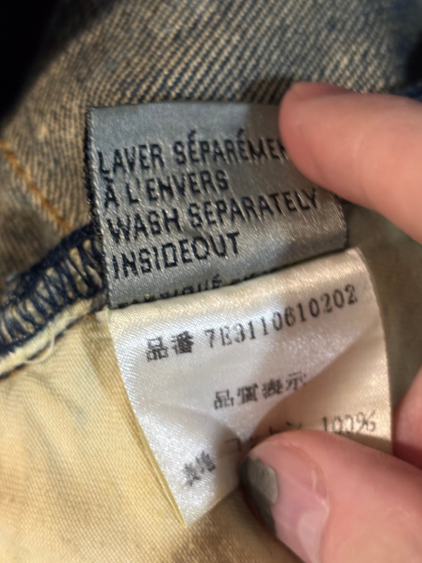 Dior Homme SS07 Spider Web Denim