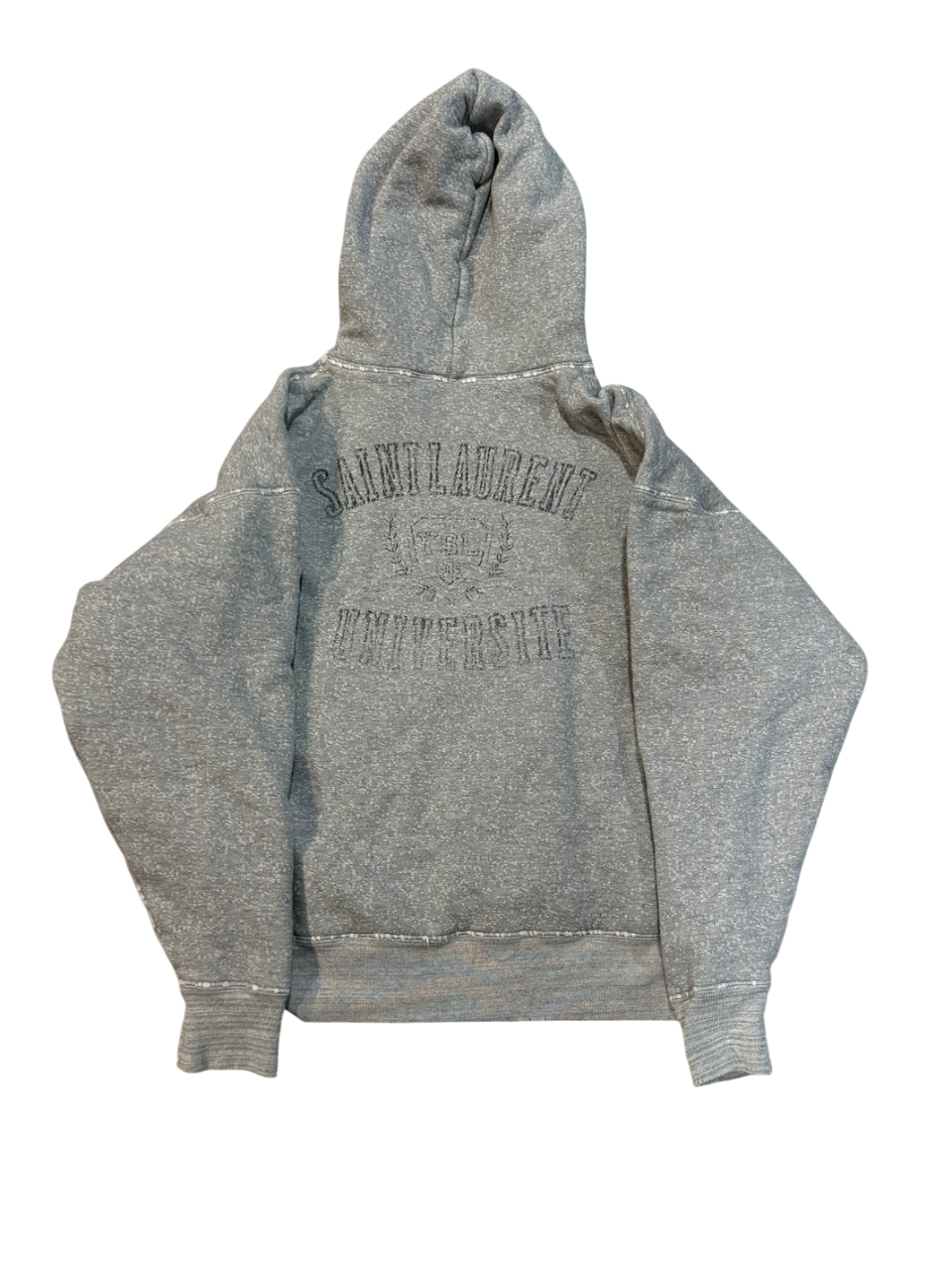 Saint Laurent Paris 2022 Distressed University Hoodie