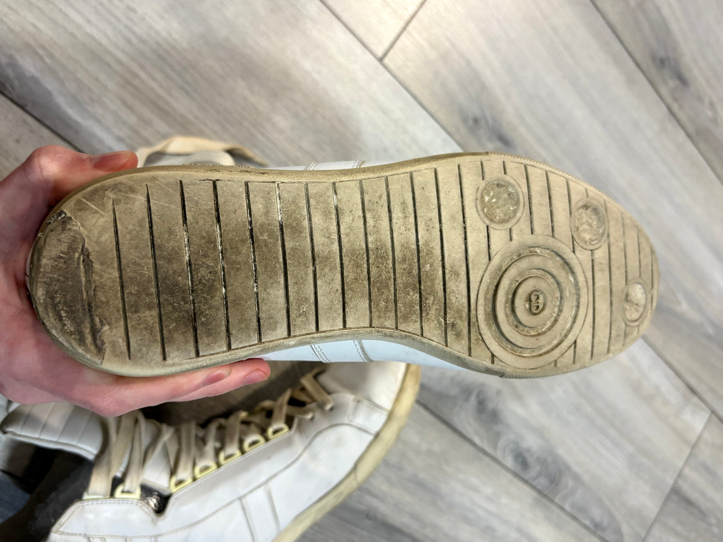 Dior Homme SS04 White Strip Sneakers