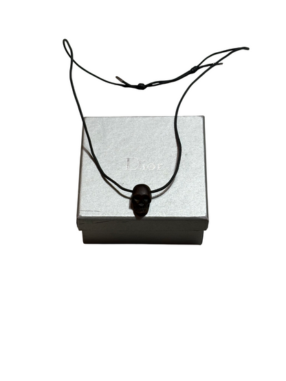 Dior Homme SS05 Wooden Skull Necklace