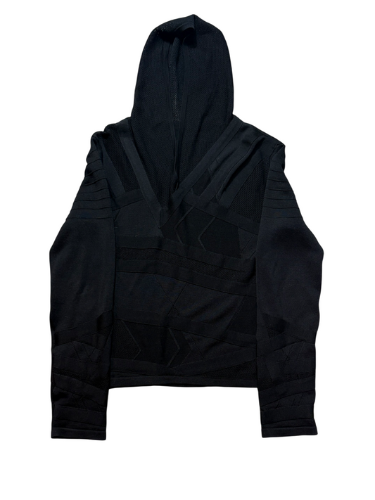 Dior Homme SS04 Strip Mesh Hoodie