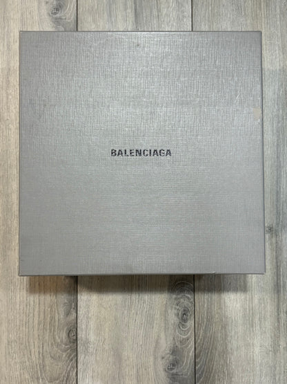 Balenciaga Distressed Canvas Khaki Green Boots