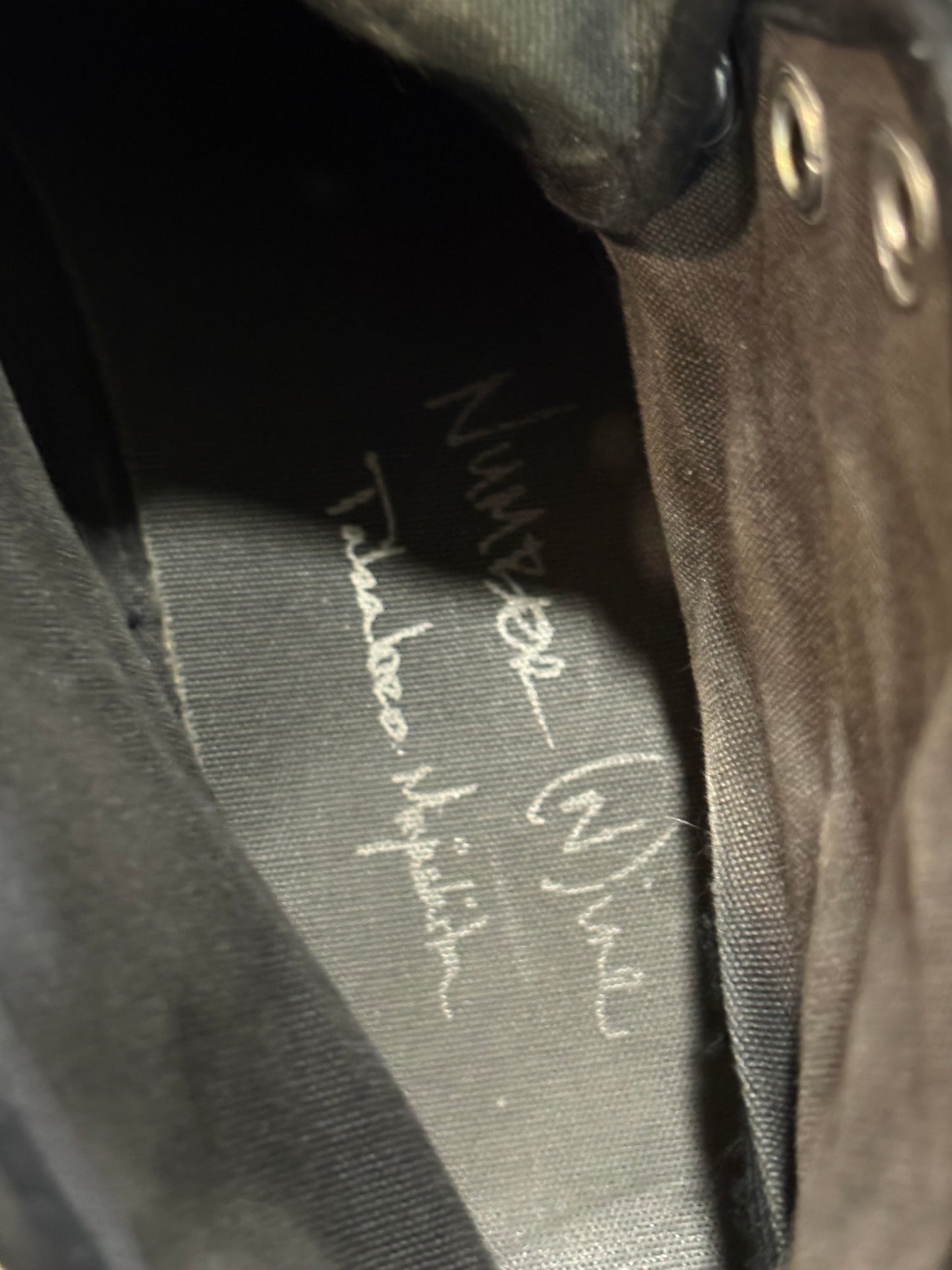 Number (N)ine AW03 Touch Me Im Sick Crying Heart Patchwork Converse
