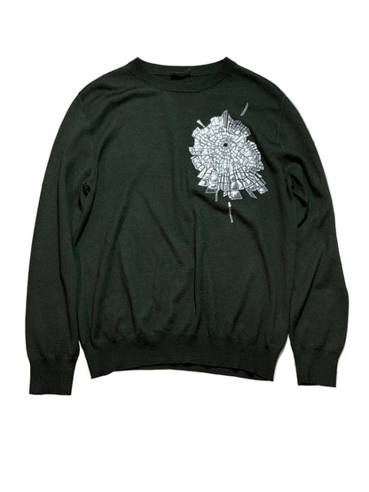Dior Homme AW08 Vert Broken Heart Sweater