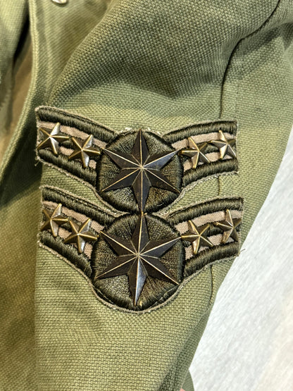 Balmain SS10 Army Green Biker Jacket
