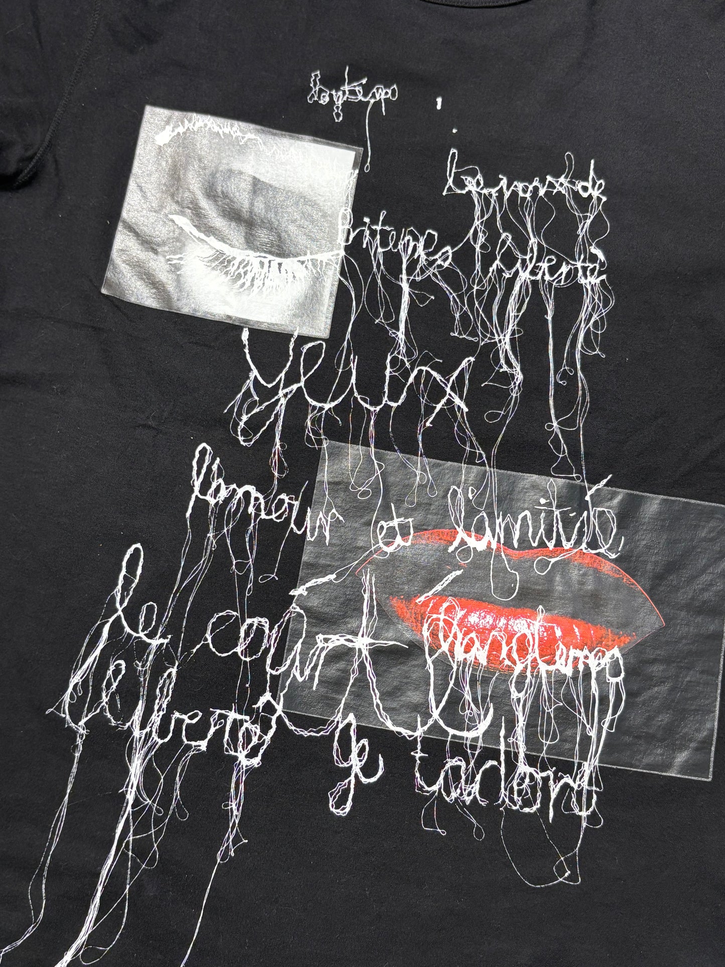Jean Paul Gaultier SS02 Eye and Lips Shirt