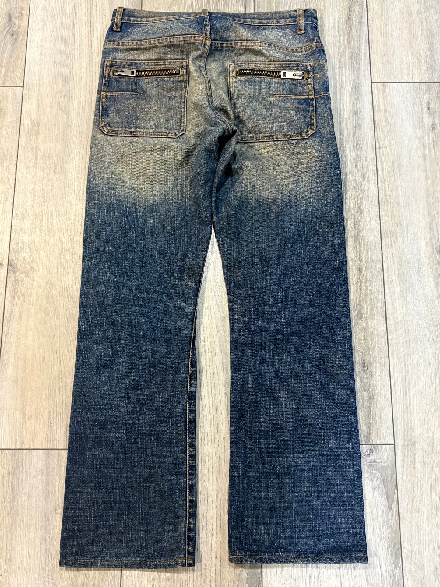 Dior Homme AW05 Rust Zipper Bootcut Denim