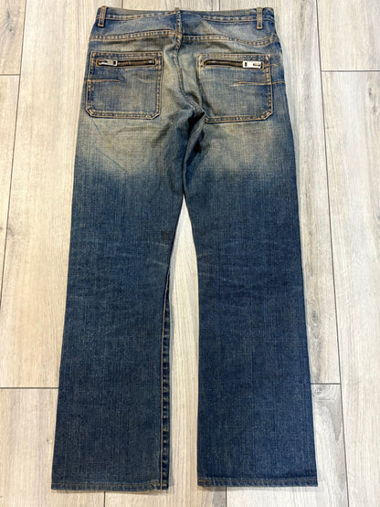 Dior Homme AW05 Rust Zipper Bootcut Denim