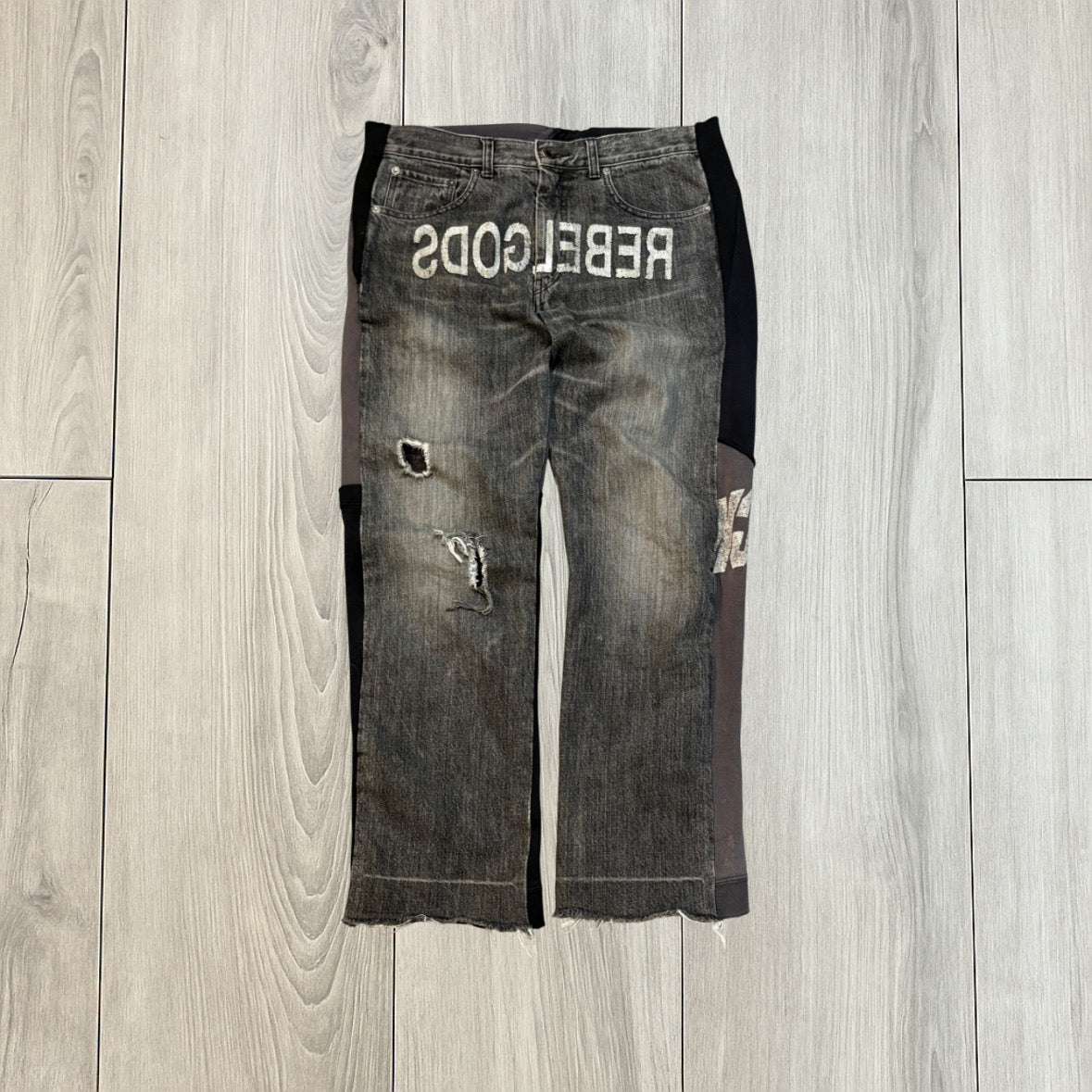 Undercover AW02 Rebelgod hybrid denim