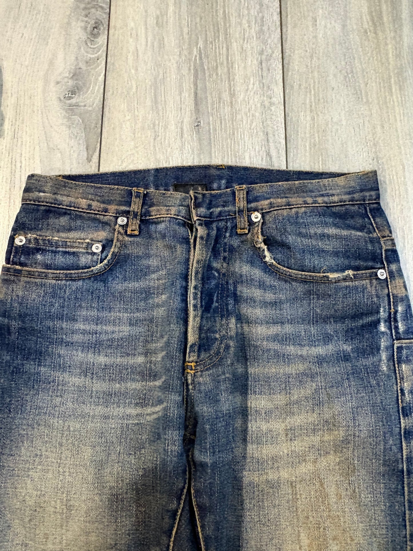 Dior Homme AW05 Rust Zipper Bootcut Denim