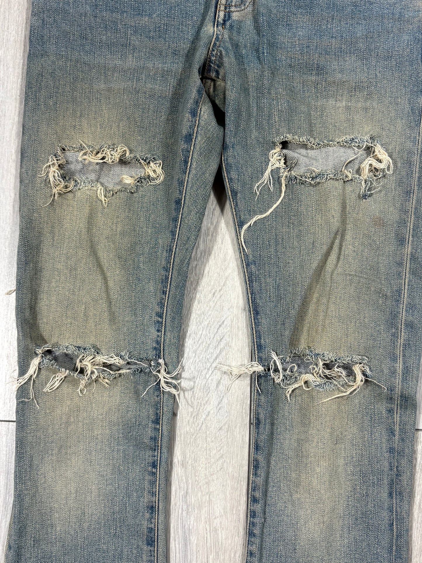 Saint Laurent Paris SS15 Knife Slit D02 Denim