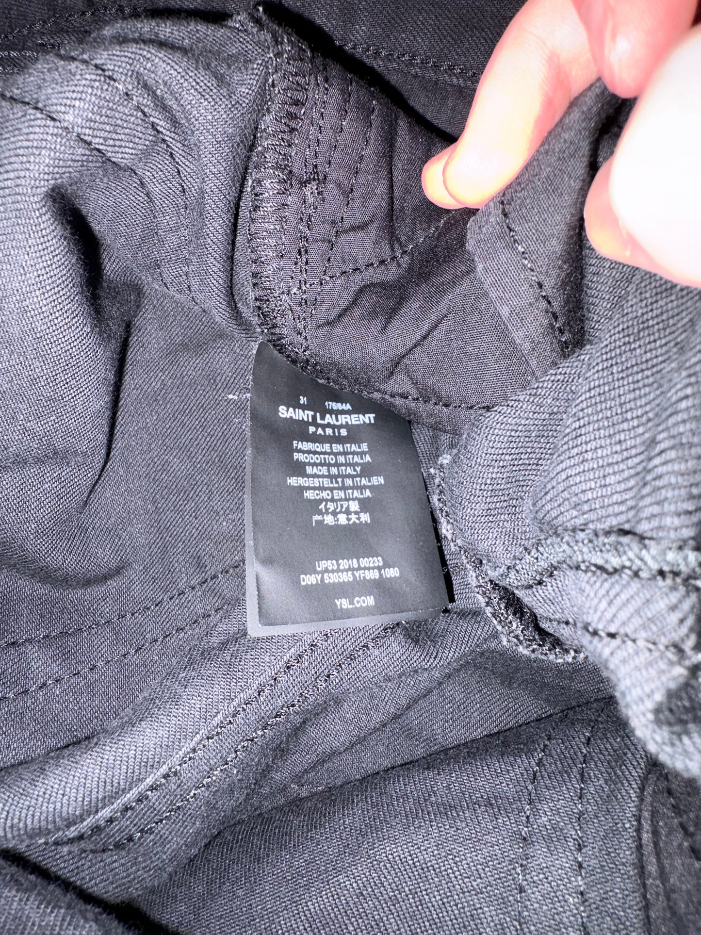Saint Laurent Paris FW18 D17 Bootcut Denim