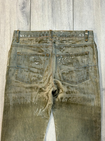 Dior Homme SS04 Waxed Bleu Clair Denim
