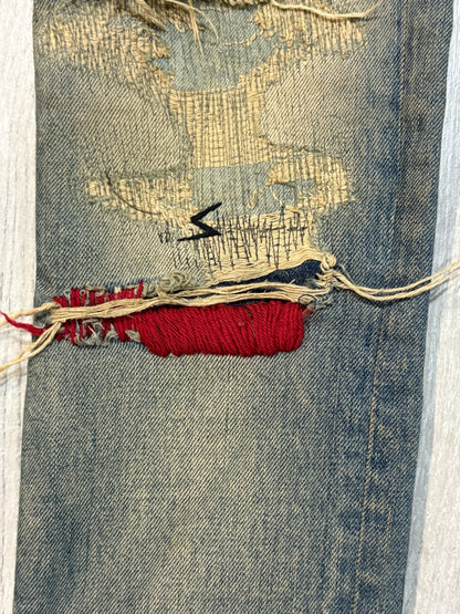 Undercover AW04 Red Yarn Denim