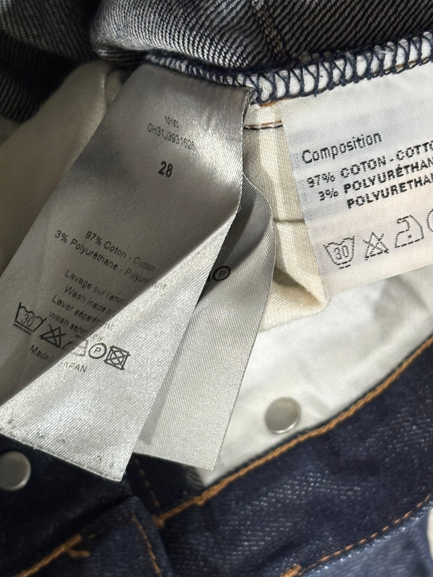 Dior Homme AW10 Indigo Glitter Denim