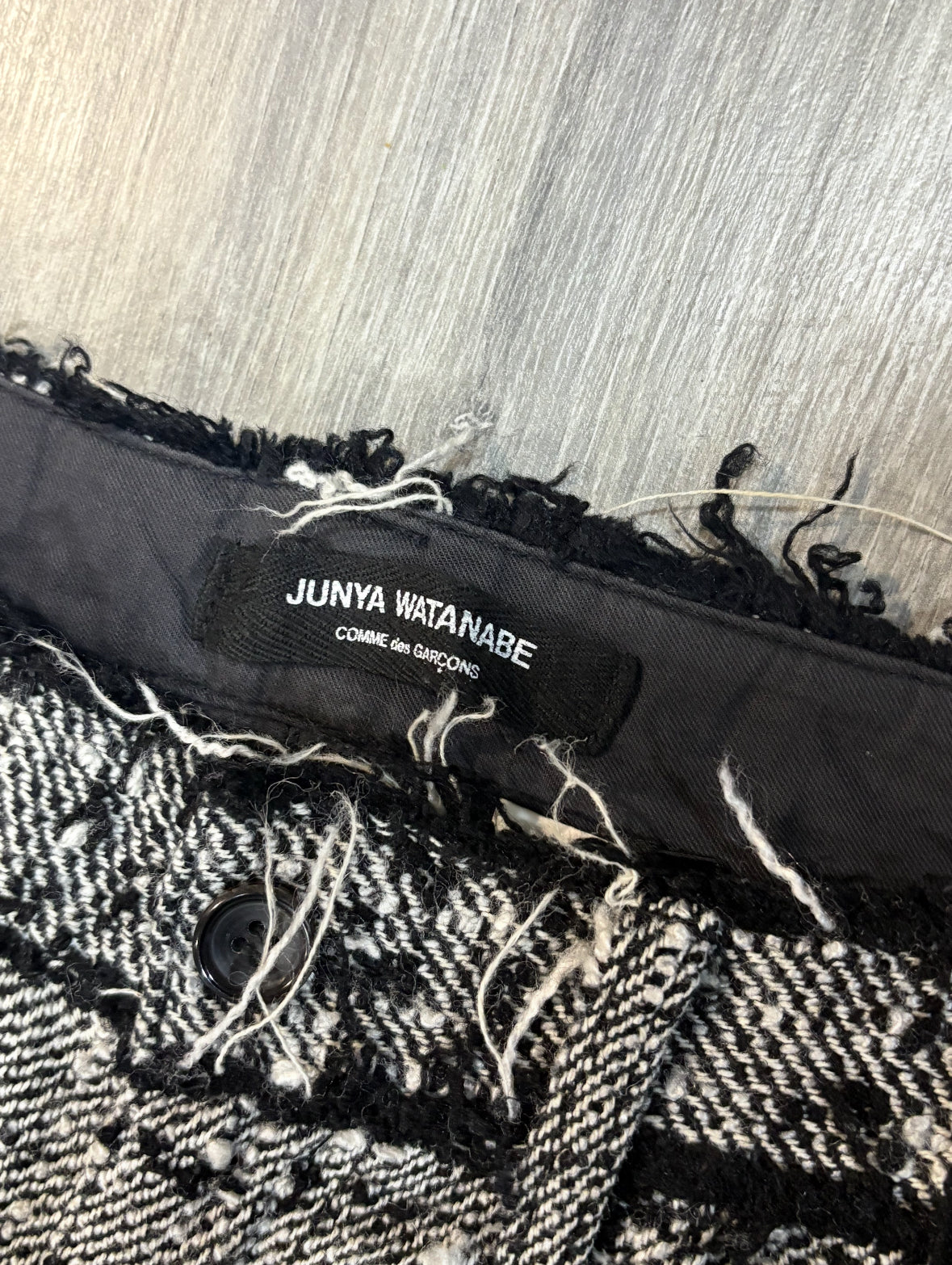 Junya Watanabe Ss05 distressed tweed pants