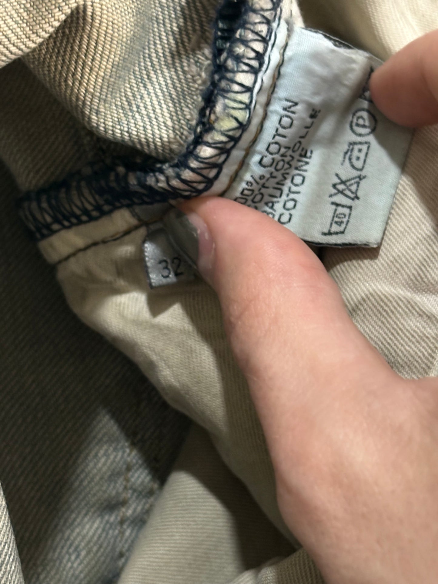 Dior Homme SS04 Waxed Bleu Clair Denim