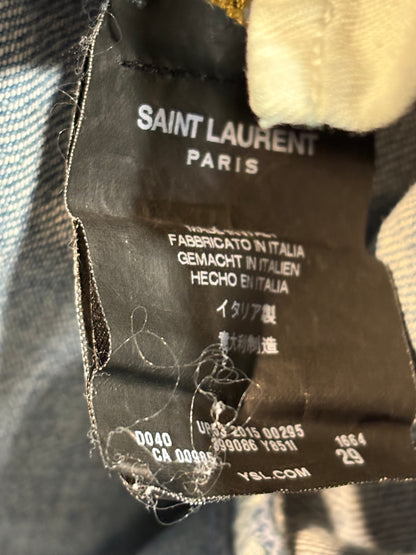 Saint Laurent Paris FW15 Distressed Denim
