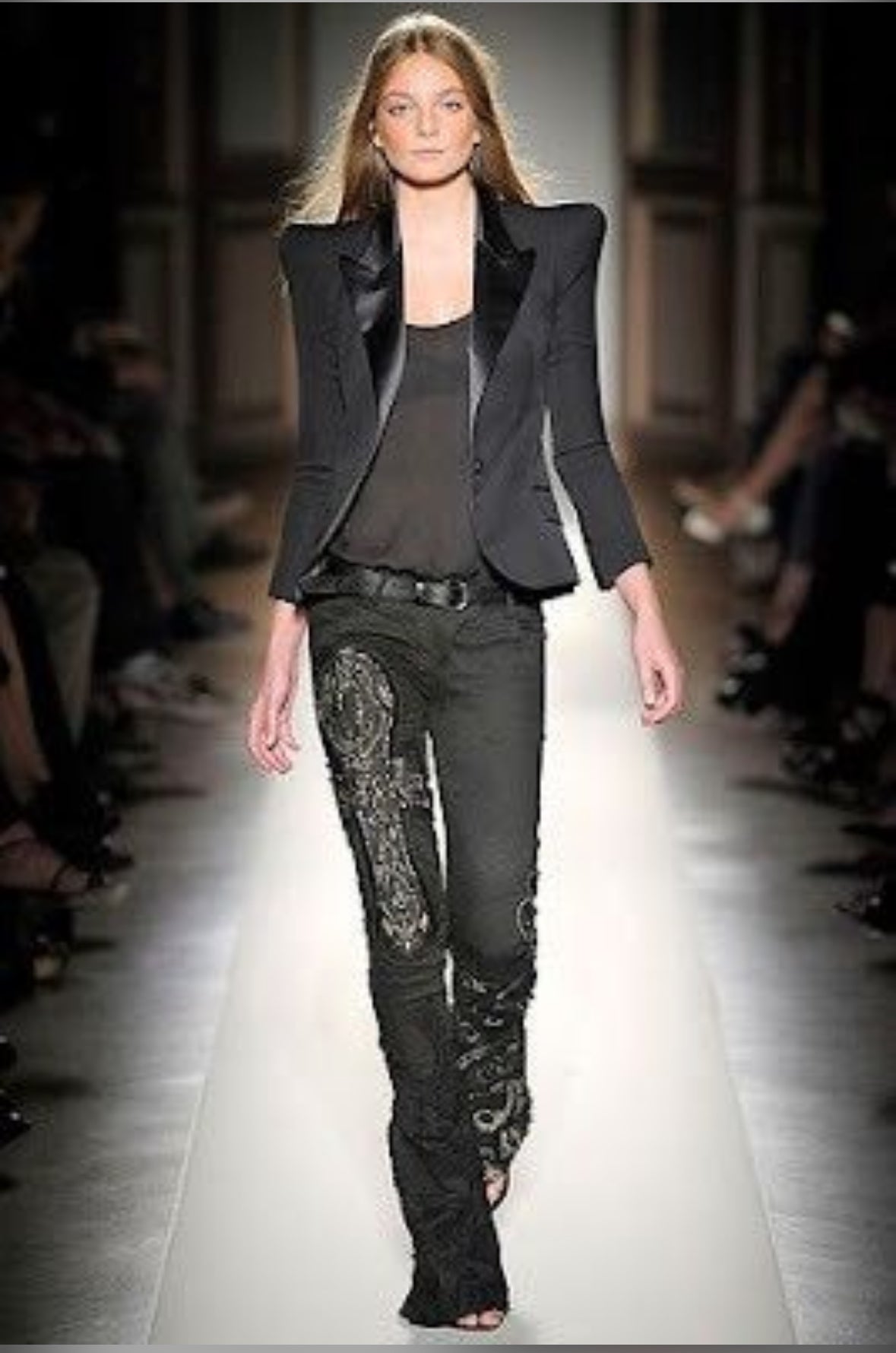 Balmain SS09 Ankh Studded Flares